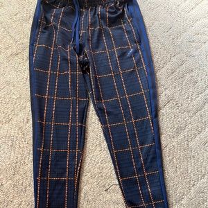 Men’s Medium Blue Checked Adidas Pants